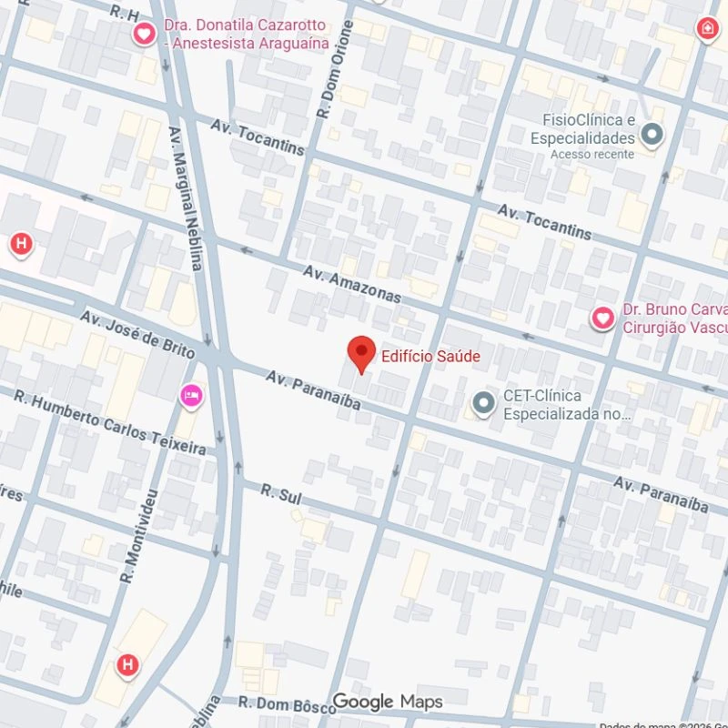 Localização do Edifício Saúde em Araguaína/TO